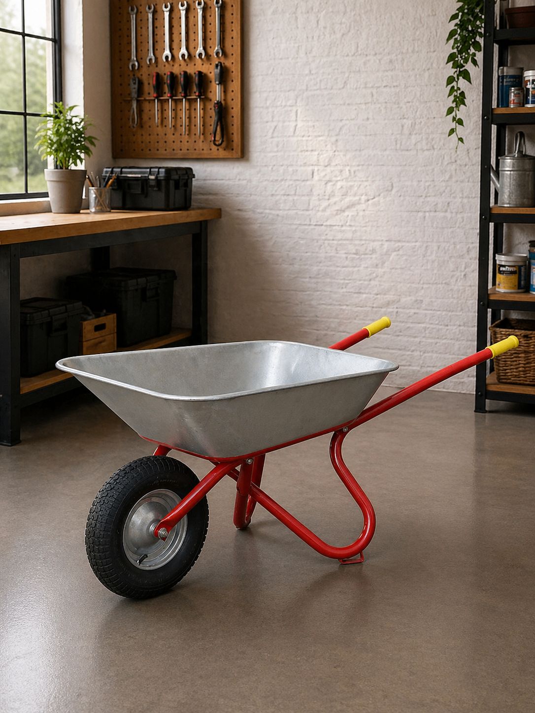 Bauschubkarre / Schubkarre / Mörtelwagen mit Tiefmulde zur Miete