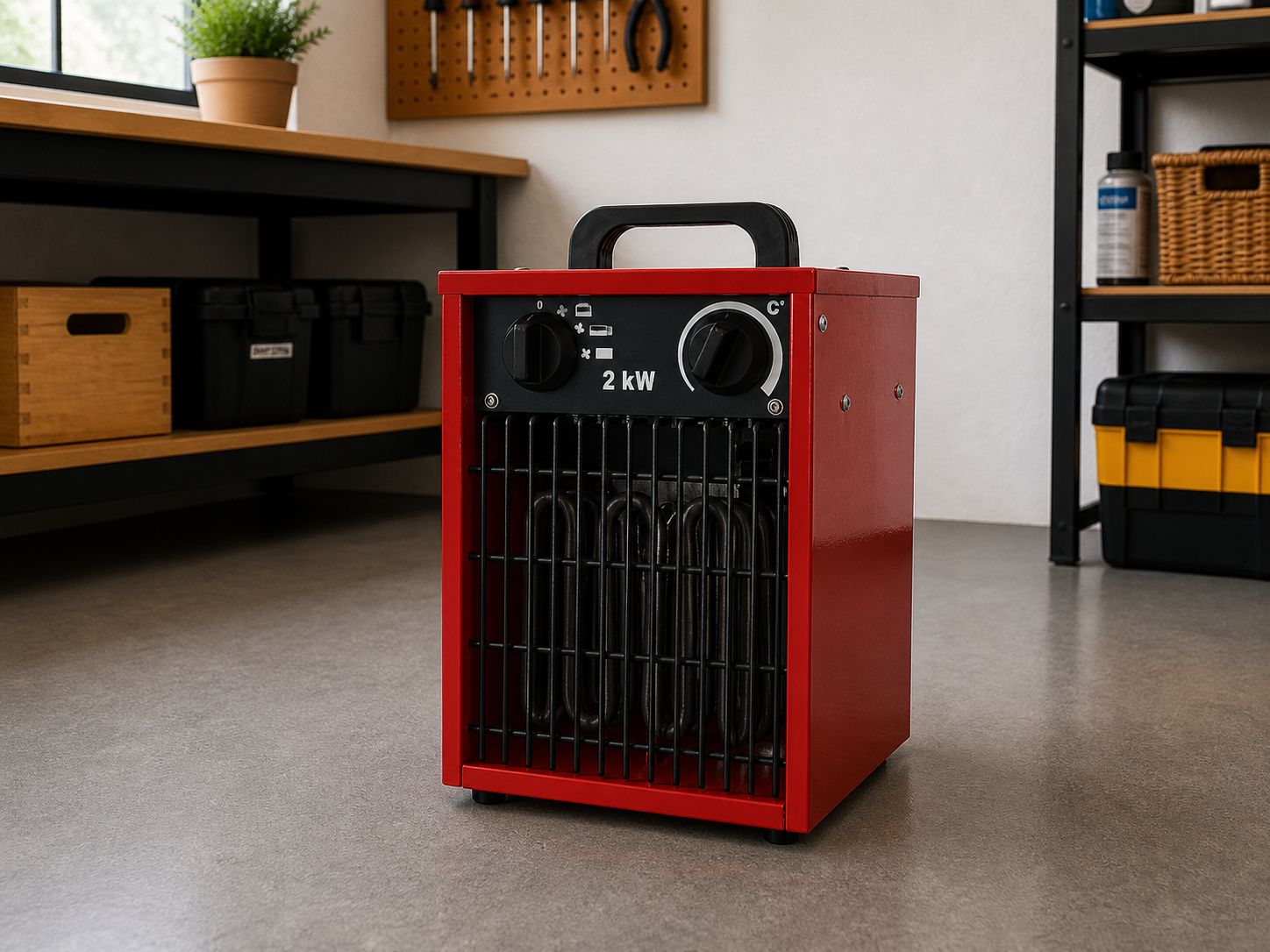 Elektro-Heizgerät 2 kW zur Miete - Bauheizer, Heizgebläse, Elektroheizer