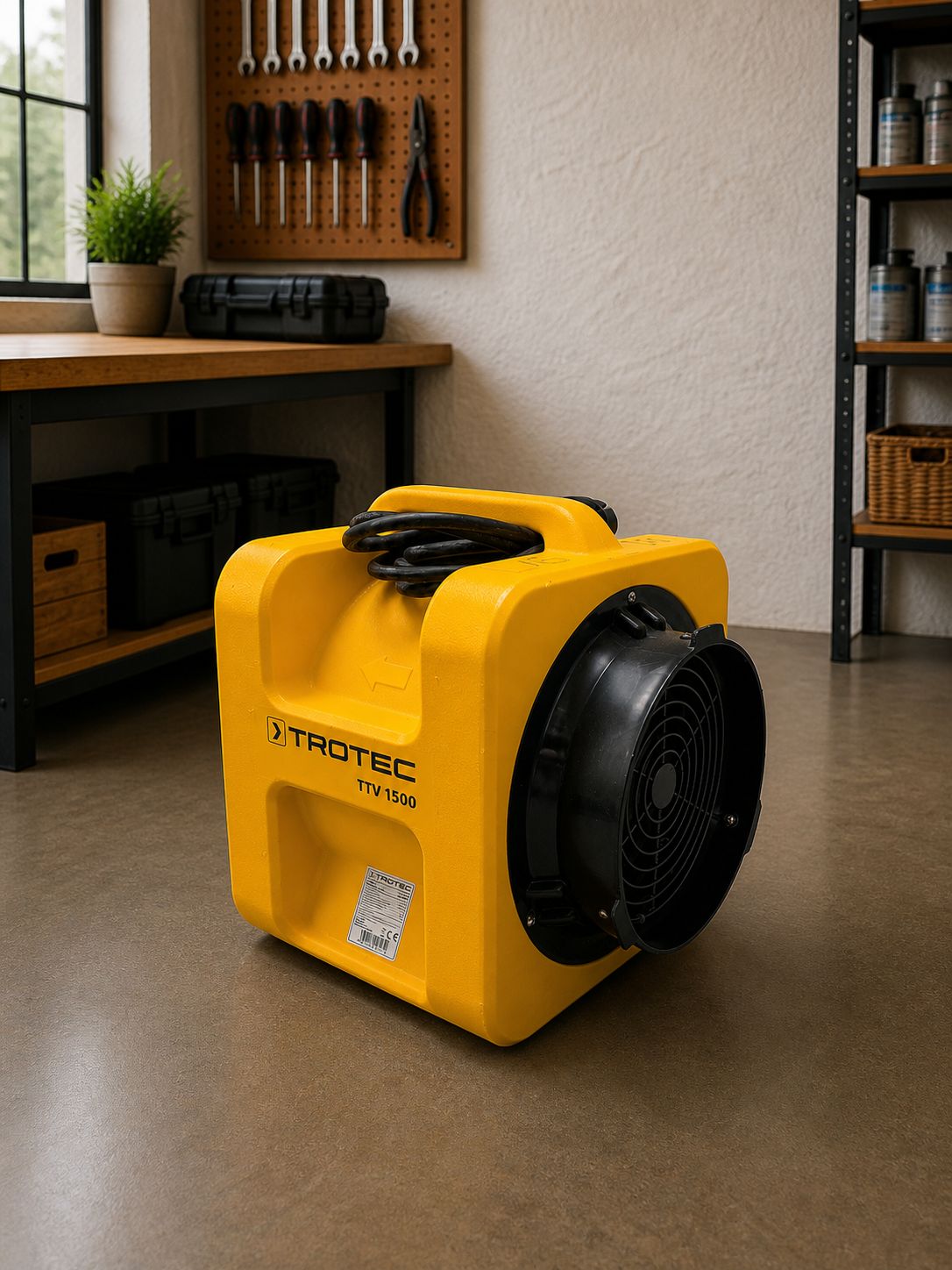 Trotec TTV 1500 Turbolüfter zur Miete - Bodentrockner, Radialventilator, Estrichtrockner